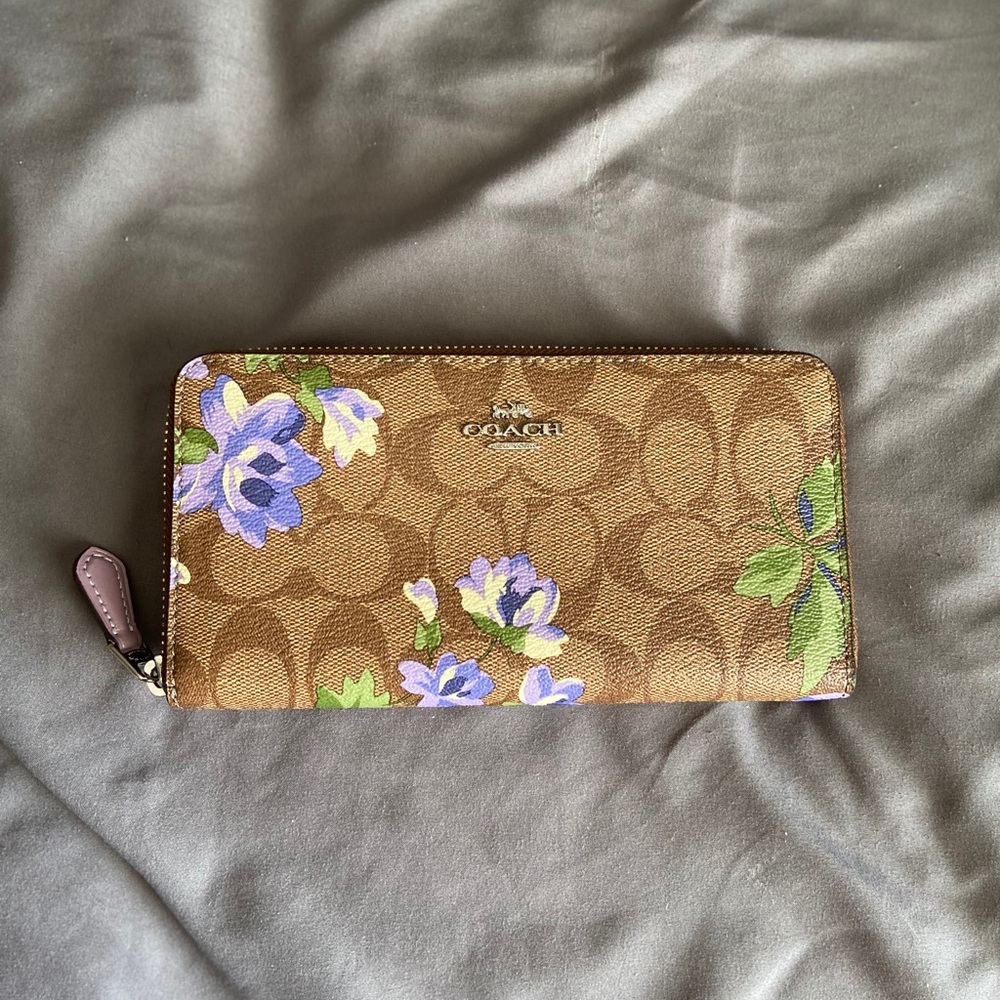 SOLD Coach Floral Long Wallet